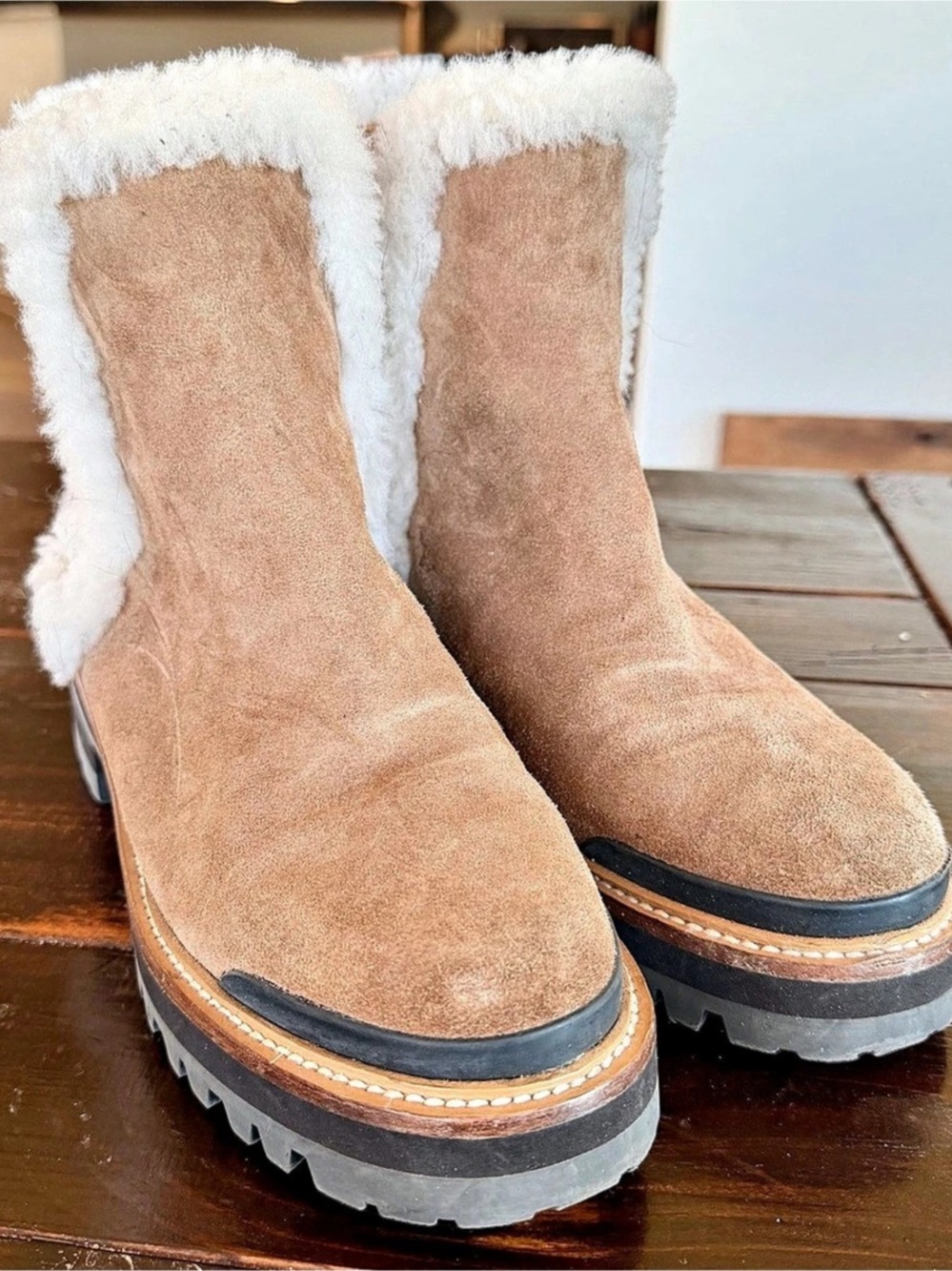 Marc Fisher Fur Trim Winter Boots US 8M